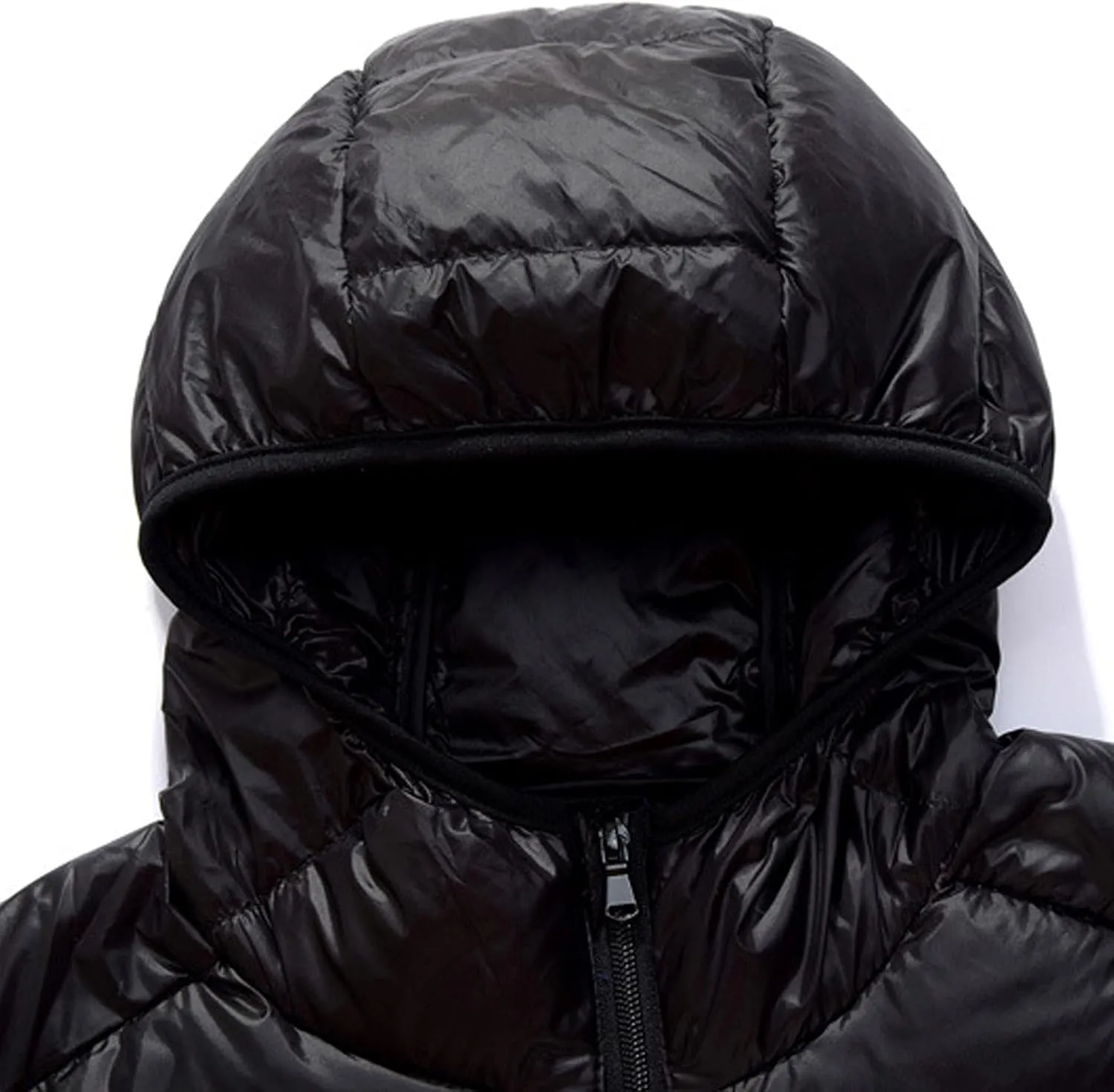 Bubble Jacket For Men With Hood Light Padded Packable Puffer Jacket Hooded Zip Up Lightweight Quilted Down Coat