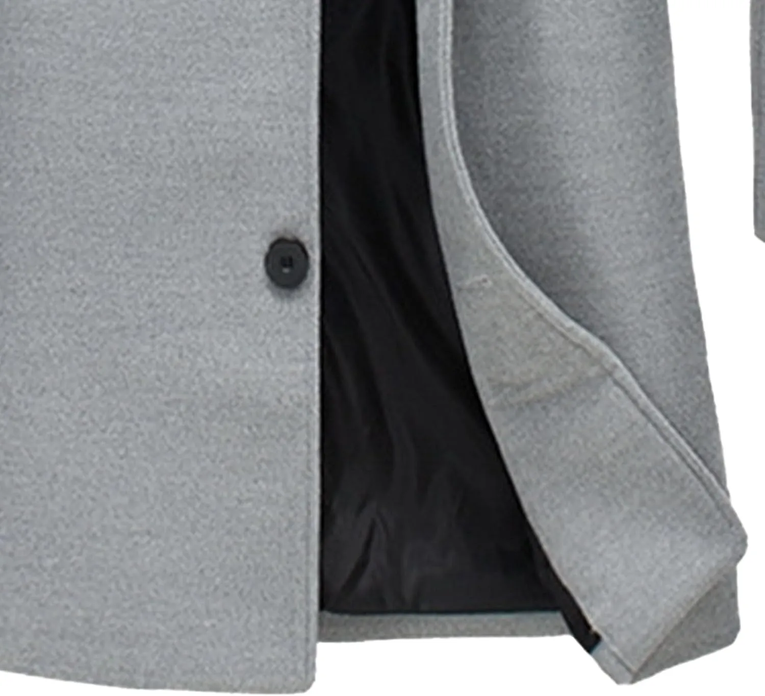 JEShifangjiusu Men'S Trench Coat Long Wool Coat Winter Classic Overcoat Top Pea Coat Casual Business Cotton Blend Jacket