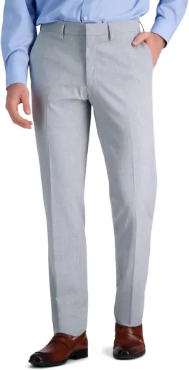 J.M. Haggar Men's 4 Way Stretch Slim Fit Flat Front Dress Pant