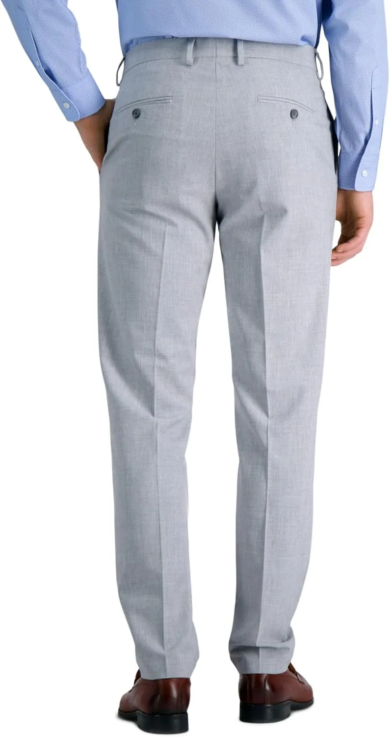J.M. Haggar Men's 4 Way Stretch Slim Fit Flat Front Dress Pant