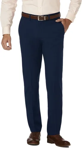 J.M. Haggar Men's 4 Way Stretch Slim Fit Flat Front Dress Pant