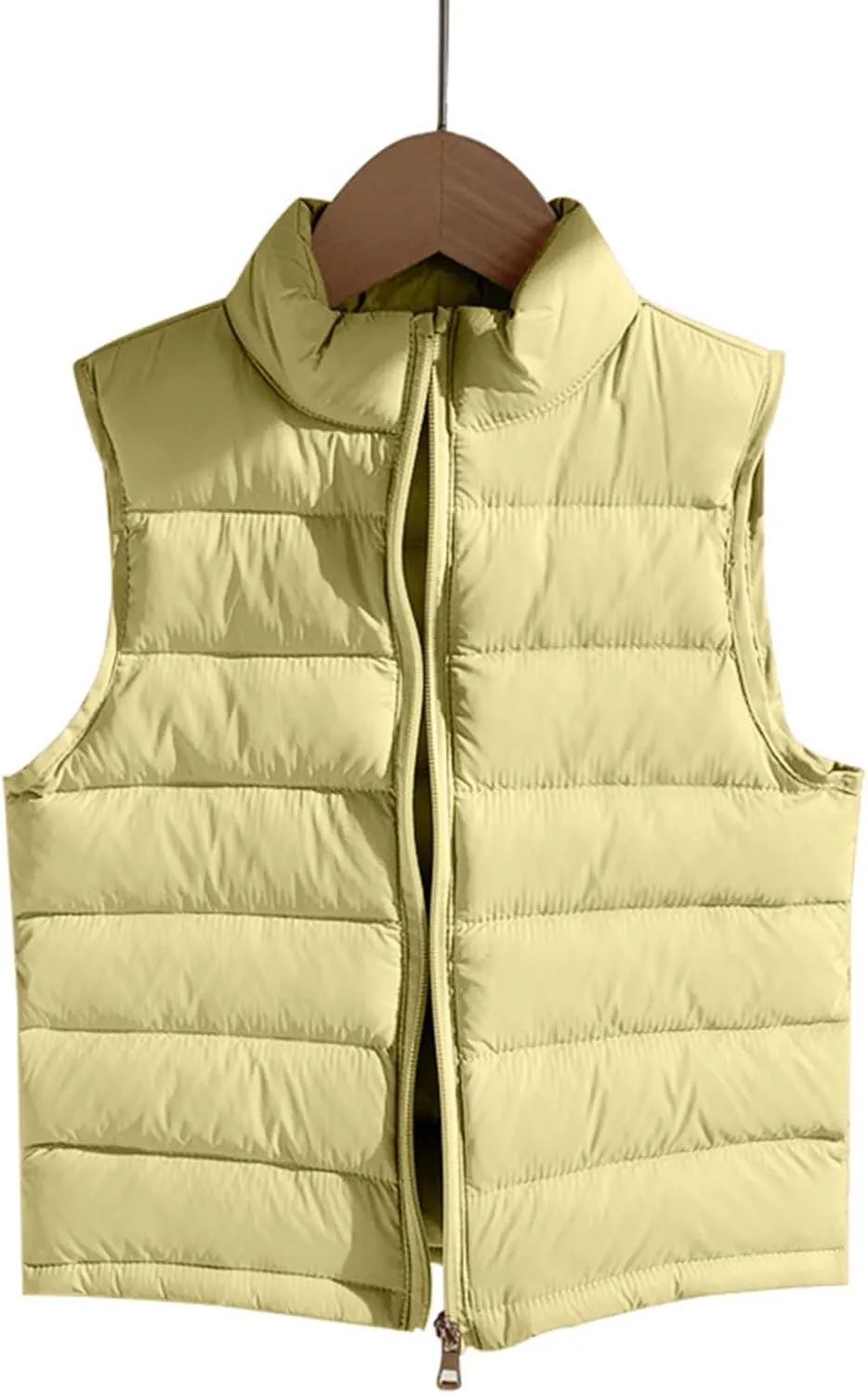 Kids Baby Girls&Boys Winter Puffer Vest Cute High Neck Vest Lightweight Quilted Puffer Sleeveless Jacket Outwear
