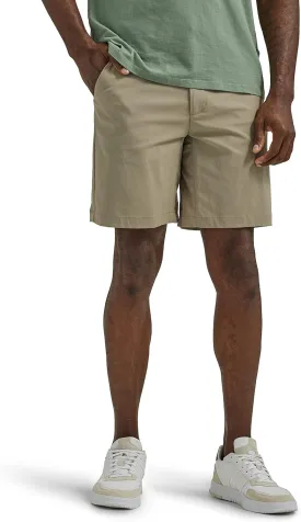 Lee Men's Extreme Motion Regular Fit Synthetic Flat Front Short