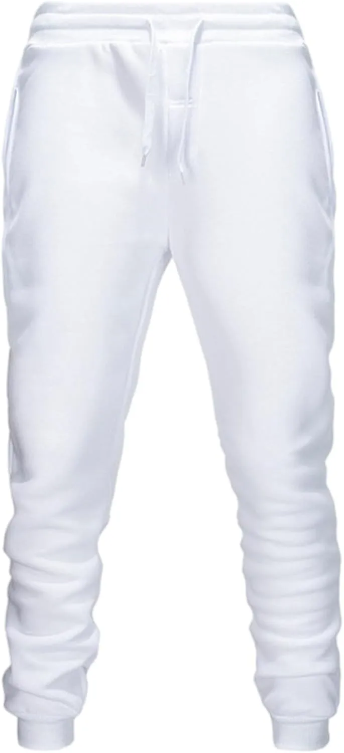 Men's Joggers Sweatpants Athletic Yoga Pants Casual Loose Fit Running Sweat Pant with Elastic Waistband Drawstring