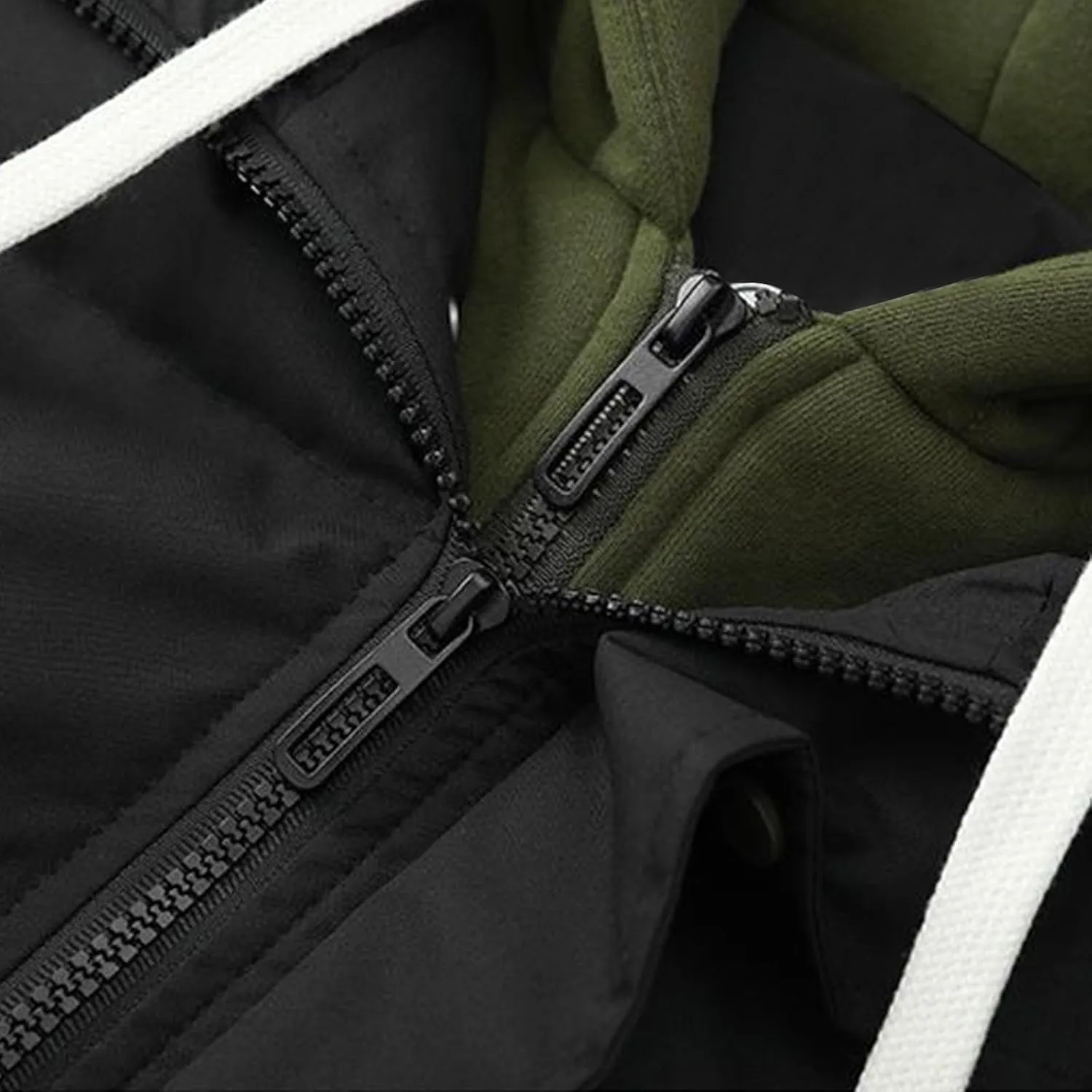 Men's Winter Coat Long Sleeve Zip Up Puffer Jackets Cold Proof Padded Warm Teen Boys Fashion Comfy Parka Coat