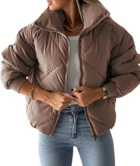 Newffr Women's Quilted Puffer Vest Sleeveless Lightweight Zip Up Jacket Winter Warm Coat Outerwear
