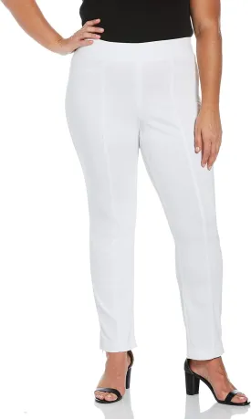 Rafaella Women's Plus Size Dress Pants with Pull-On Waistband, Supreme Stretch, 31" Inseam, Flat Front, Comfort Fit