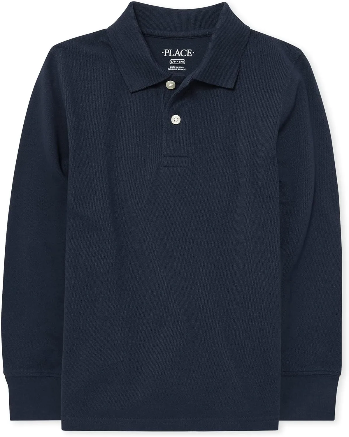 The Children's Place boys Long Sleeve Pique Polo