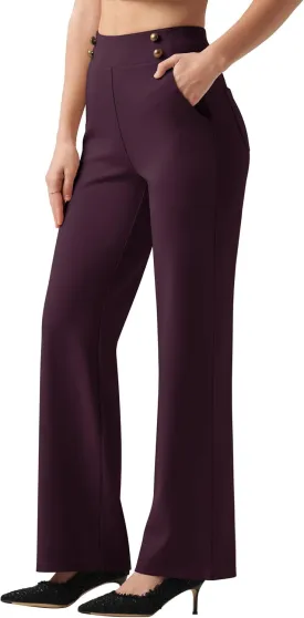 Willit Women's Wide Leg Dress Pants High Waisted Stretch Work Pants Office Business Casual Slacks Pockets Petite/Regular/Tall